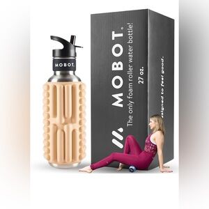 MOBOT Big 2-in-1 Foam Roller Water Bottle